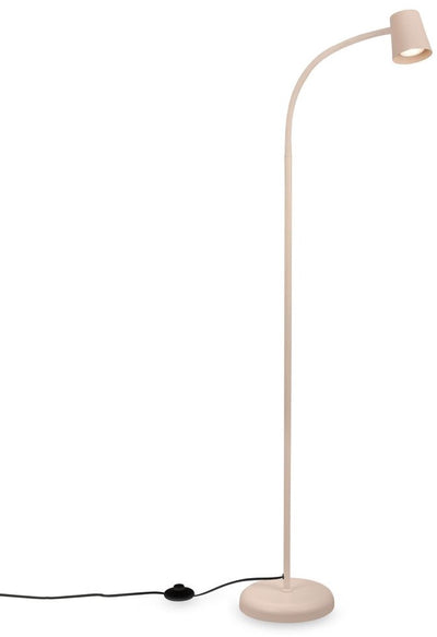 Briloner skriva – Stehleuchte – Stehleuchte drehbar – mit Fußschalter – Gu10-Fassung – Schreibtischleuchte – ø21 x 127,5 cm – Beige