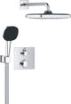 Grohe Präzisions-Einbauduschsystem – quadratisches Bedienfeld – Chrom