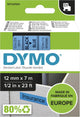 Original Dymo d1-Etiketten | schwarzer Text auf blauem Etikett | 12mm x 7m | selbstklebende Etiketten für den Etikettendrucker Label Manager | Hergestellt in Europa