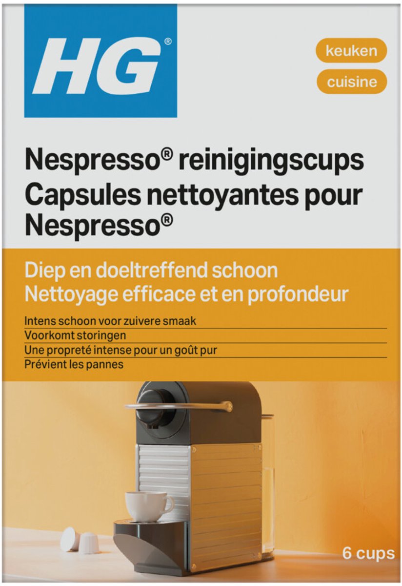 Hg Nespresso Reinigungsbecher – 6 x 6 Stück – Vorteilspack