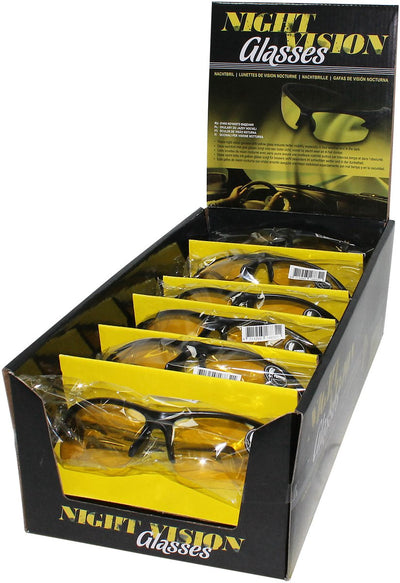 Carpoint Auto „Nachtsicht“ – Sportbrille – Unisex – Gelb Schwarz