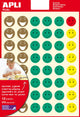 Apli Kids 12x Blätter, 576x Aufkleber, Gold Grün Gelb Rot