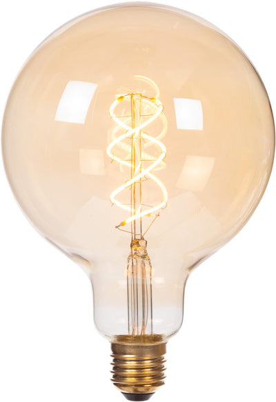 Lucide g125 – Glühlampe – ø 12,5 cm – LED 3 Stepdim (Speicher) – E27 – 1 x 4,9 W 2200 K – Bernstein