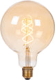 Lucide g125 – Glühlampe – ø 12,5 cm – LED 3 Stepdim (Speicher) – E27 – 1 x 4,9 W 2200 K – Bernstein