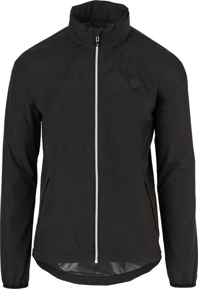Agu Go Regenmantel Essential – Regenmantel Damen Herren – atmungsaktiver und wasserdichter Regenmantel – Fahrradjacke – Schwarz – M