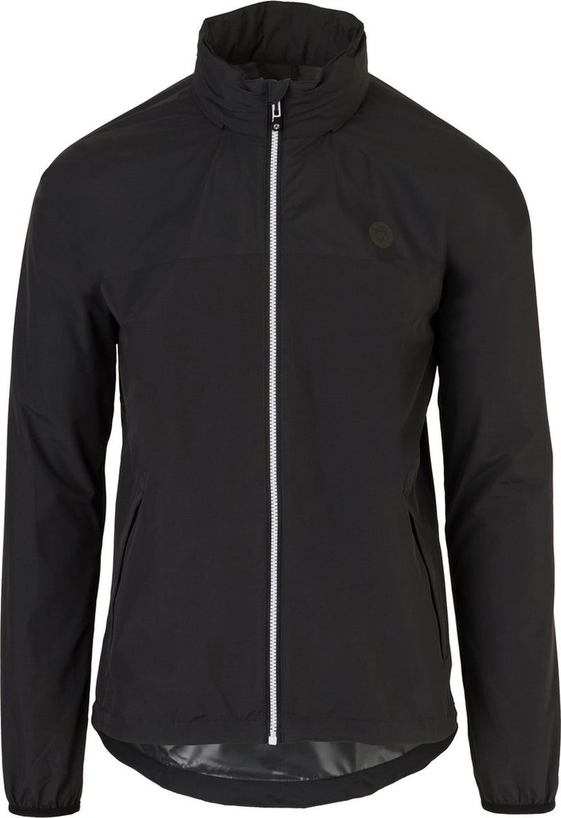 Agu Go Regenmantel Essential – Regenmantel Damen Herren – atmungsaktiver und wasserdichter Regenmantel – Fahrradjacke – Schwarz – M