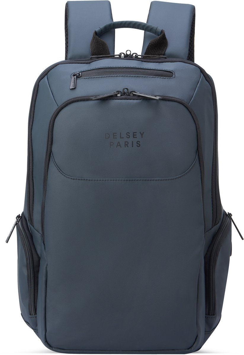 Delsey Parvis Plus Laptop-Rucksack – wasserabweisend – 2 Fächer – 13,3 Zoll – Grau