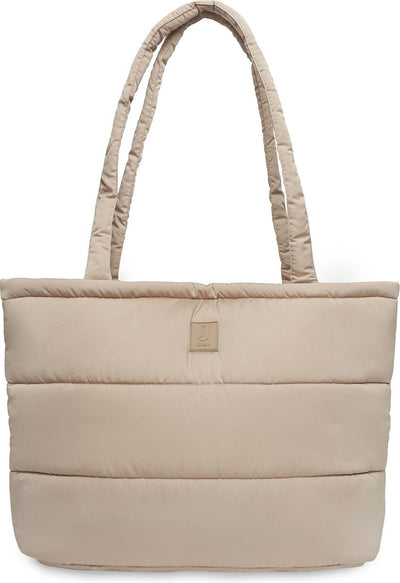 Jollein - Wickeltasche gepufft - Mombag - Keks - 40x35x16 cm - inklusive Wickelauflage