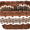 Geflochtener Weidenräderbasket Volare L 36 x 27 x 21 cm - dunkelbraun