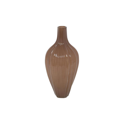 Countryfield Vase hoch Eline mattbraun ø16xh36cm