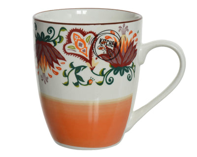 Decoris Becher Porzellan 320 ml Boho-Design