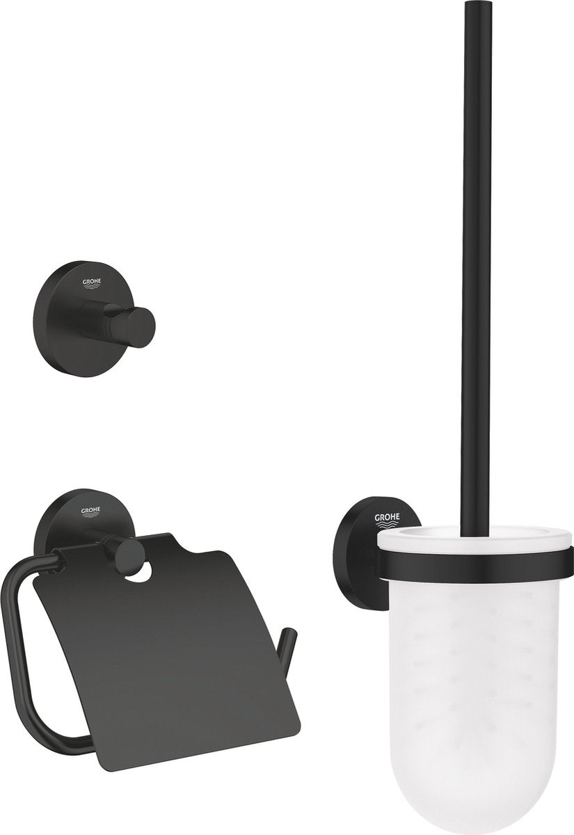 Grohe Quickfix Start 3-in-1 WC-Zubehörset – Mattschwarz