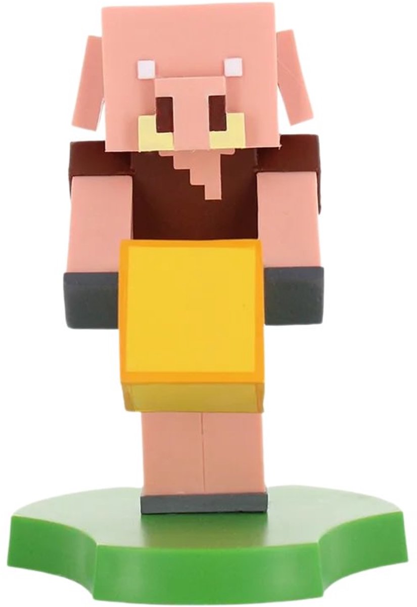 Cableguys Minecraft – Piglin – Figurenständer für Telefon | Ladekoffer (Cable Guys Mini)