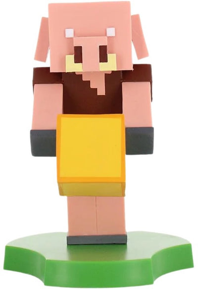 Cableguys Minecraft – Piglin – Figurenständer für Telefon | Ladekoffer (Cable Guys Mini)