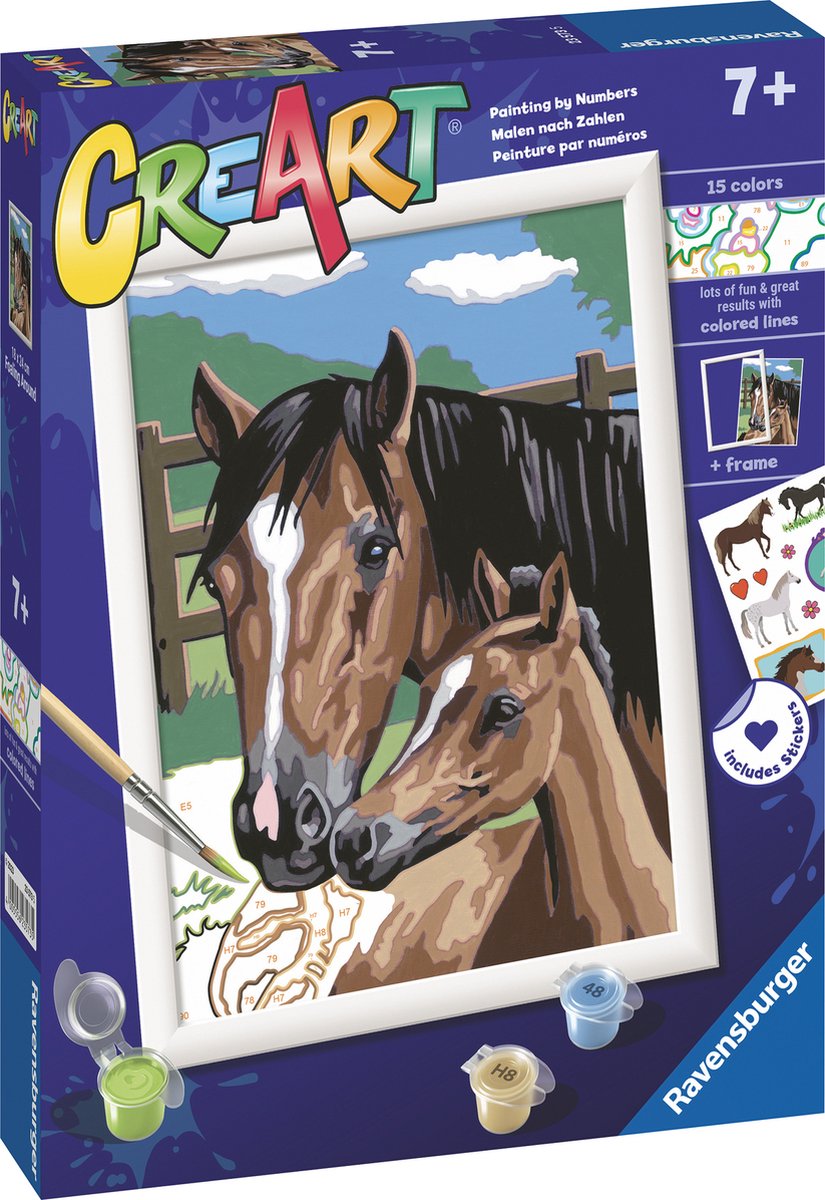 Ravensburger Creart Painting von Number Dollen mit Fohlen