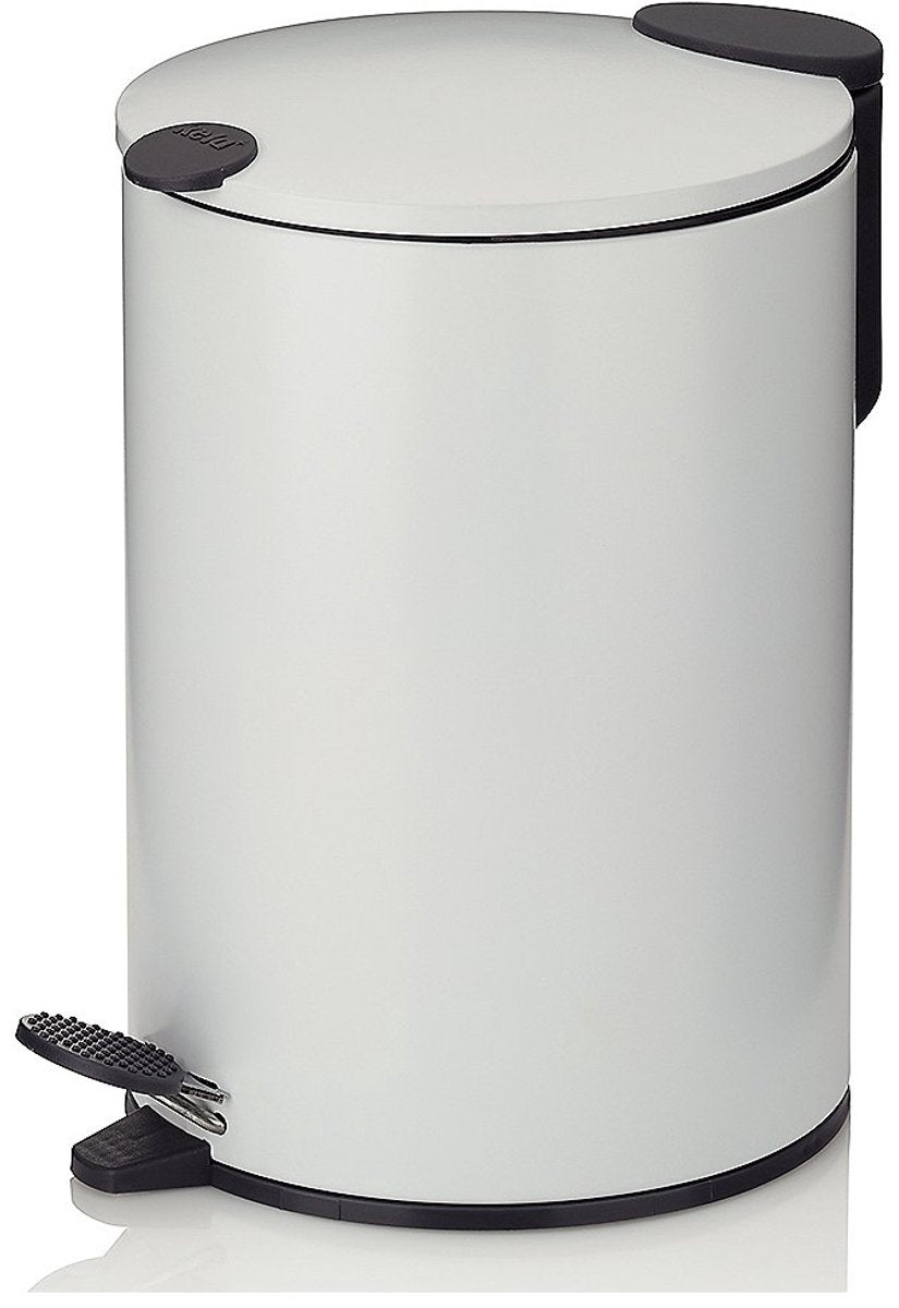 Kela Tretabfalleimer, 3 l, mattweiß - | matt