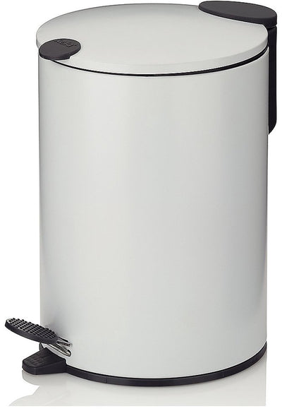 Kela Tretabfalleimer, 3 l, mattweiß - | matt