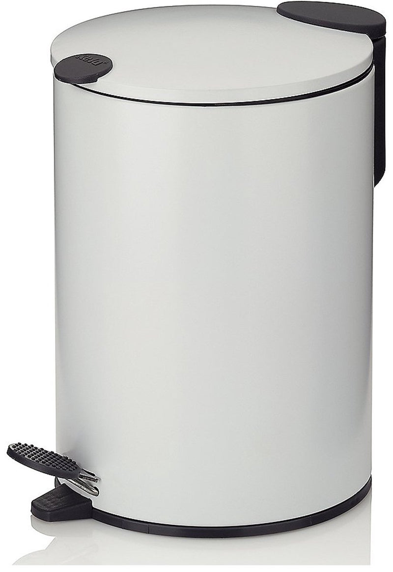 Kela Tretabfalleimer, 3 l, mattweiß - | matt