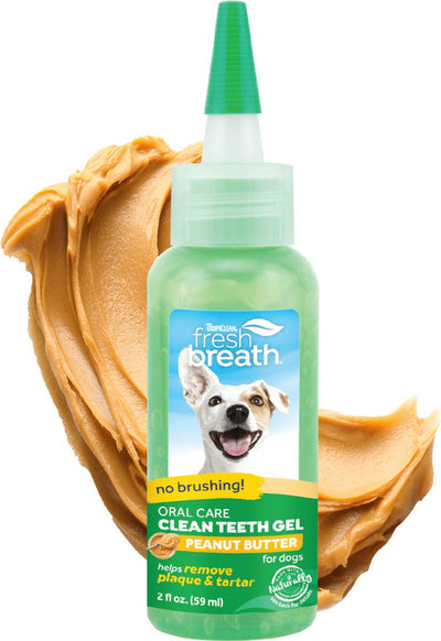Tropiclean Fresh Breath – Zahngel für die Zahnpflege von Hunden – Erdnussbutter – 15 g