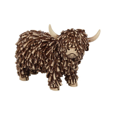 Countryfield Scottish Highland Dorcas brauner Polystone 18x8,5x13cm