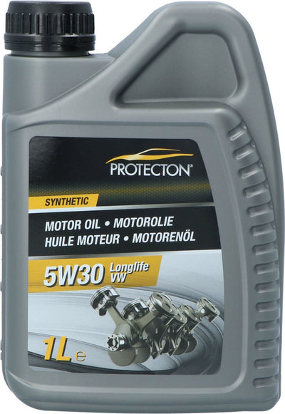 Protecton Motoröl 5w-30 – synthetisch – VW Longlife III – Kraftstoffeinsparung – für Benzin-, Flüssiggas- und Dieselmotoren – für verlängerte Ölwechselintervalle – 1 Liter
