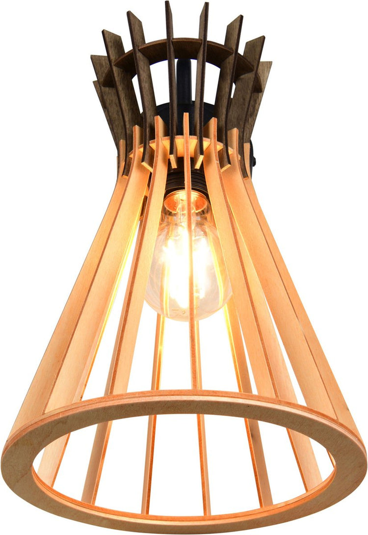 Rl Live Your Light Reality Alice – Wandleuchte – Schwarz matt – exkl. 1x E27 4 W - Wandmontage - geeignet für Festmontage oder Stecker - Casalum