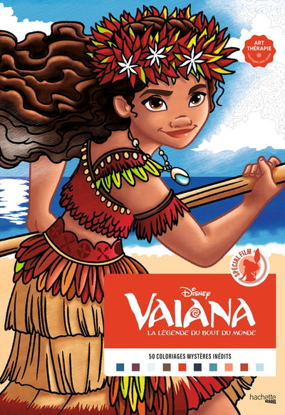 Hachette Coloriages Mysteres Disney Vaiana – Malen nach Zahlen Malbuch für Erwachsene