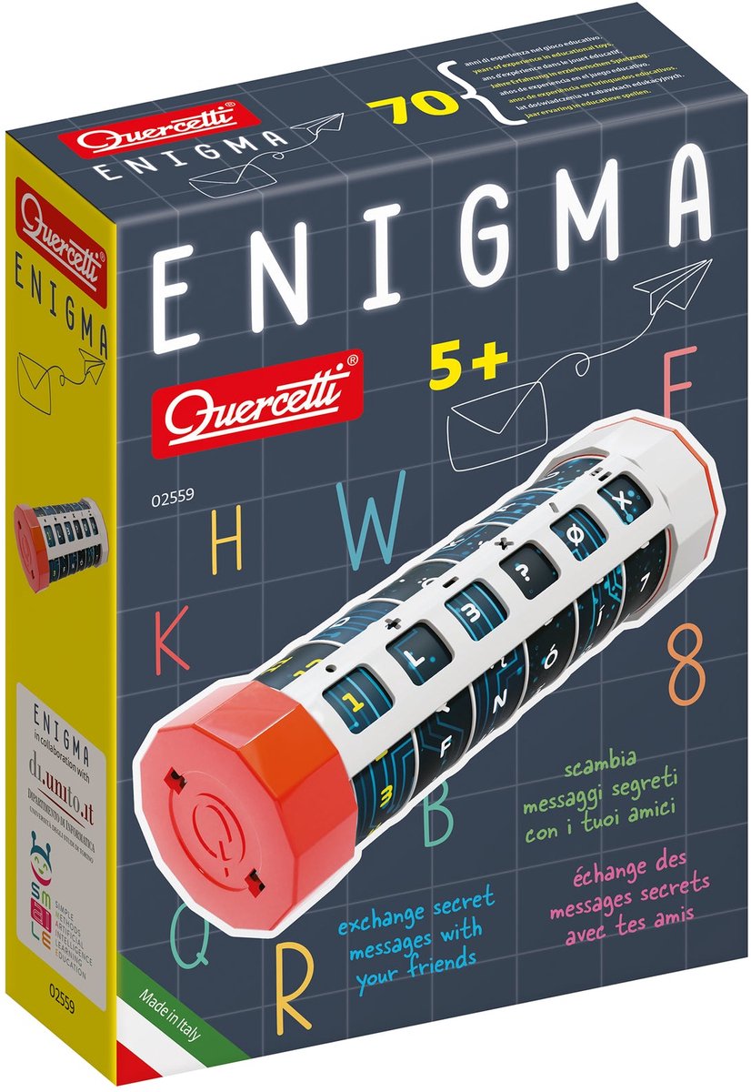 Quercetti Enigma geheime Nachrichten