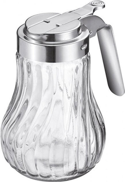 Westmark Sahnehonigspender, Fassungsvermögen: 250 ml, Glas Edelstahl, Berlin, transparent silber, 65302260
