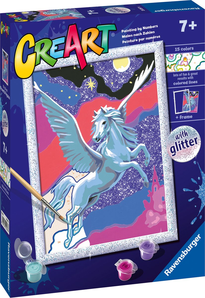 Ravensburger Kreart Painting bei Nummer mächtiger Pegasus