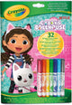 Crayola – Malbuch – Gabbys Puppenhaus – 32 Seiten zum Ausmalen und 7 waschbare Mini-Filzstifte