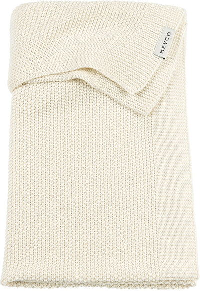 Meyco Baby-Mini-Relief-Kinderbettdecke – Natur – 75 x 100 cm – 1,0 Tog