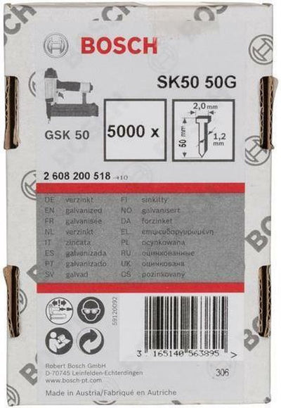 Bosch Zubehör Nagel mit Senkkopf sk50 50mm | 1,2 mm – 2608200518