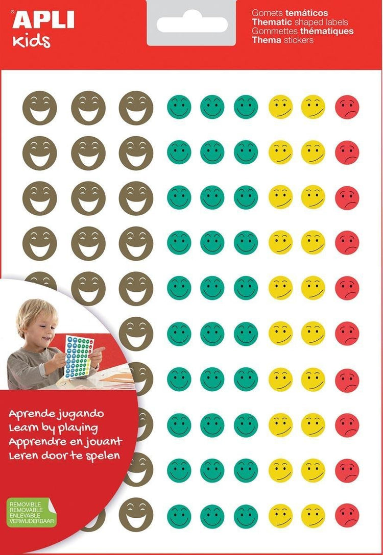 Apli Kids Belohnungsaufkleber Happy Smile, Blister mit 12 Blatt