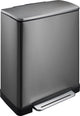 Eko Eko Pedal Bin E-Cube 28 l+18 l Stahlfarben