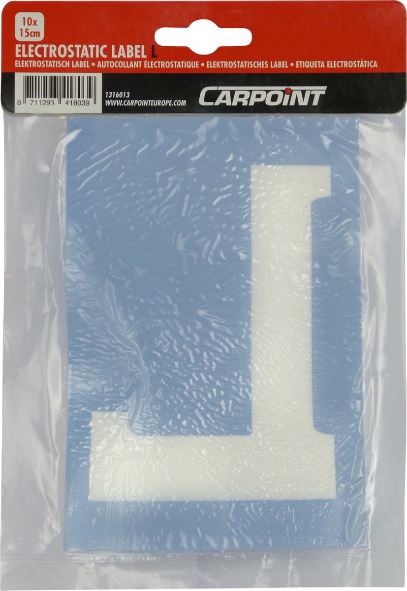 Carpoint l Aufkleber Lektion Auto statisches Fenster (10x15cm) – blau