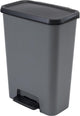 Curver Compatta Duo Abfallbehälter 23l+23l - grau schwarz