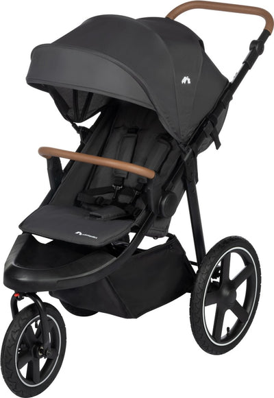 Bebeconfort Cloudy Kinderwagen – 0–4 Jahre (0–22 kg) – Mineralgraphit – schnell zusammenklappbar – verstellbare Schiebestange