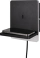 Trio Fairfield - Wandleuchte - Schwarz matt - inkl. 1x SMD 9W - USB-Anschluss mit Ladefunktion - Dimmschalter - Wandmontage - nicht extern dimmbar - induktive Ladestation - geeignet für Festmontage oder Stecker - USB-C-Anschluss mit Ladefunktion
