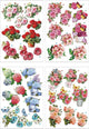 Creativ Company 3D-Blätter, Blumen, Bogen 21x30 cm, 4 Bögen 1 Karton