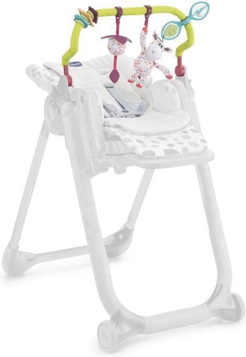 Chicco Polly Progres5 Reduzierkissen – inklusive Spielzeugbogen – ab 0 Monaten – Baby-Fitnessstudio – Weiß