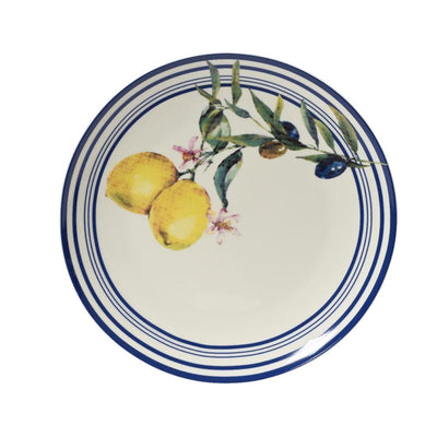 Decoris Teller Zitronenporzellan, Durchmesser 20,3 cm
