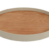 Countryfield Tablett cremefarbenes Metall ø35cm