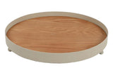 Countryfield Tablett cremefarbenes Metall ø35cm - afbeelding 1