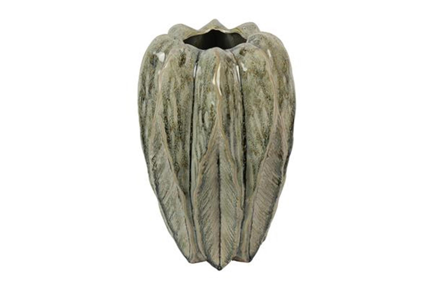Countryfield Vase Blattgrün ø22,5x35cm