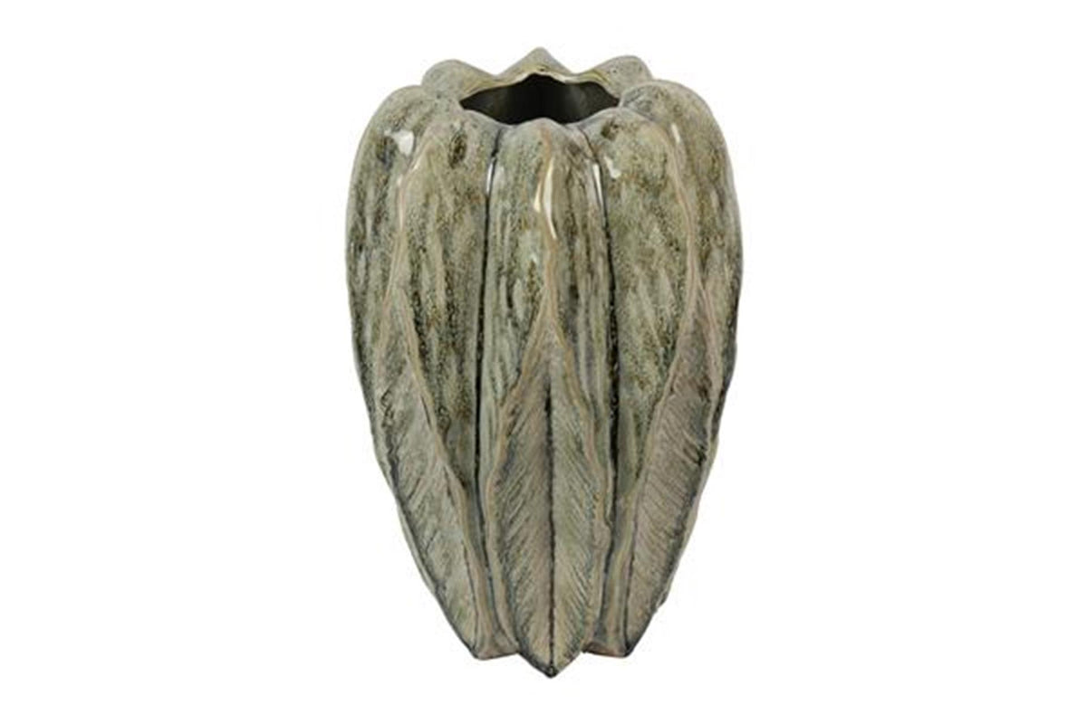 Countryfield Vase Blattgrün ø22,5x35cm