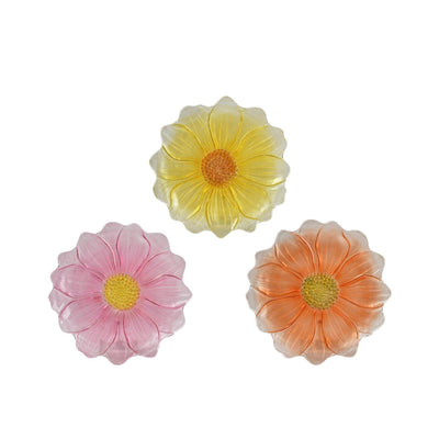 Decoris Frühstücksteller Blumenglas ø23xh2,5cm