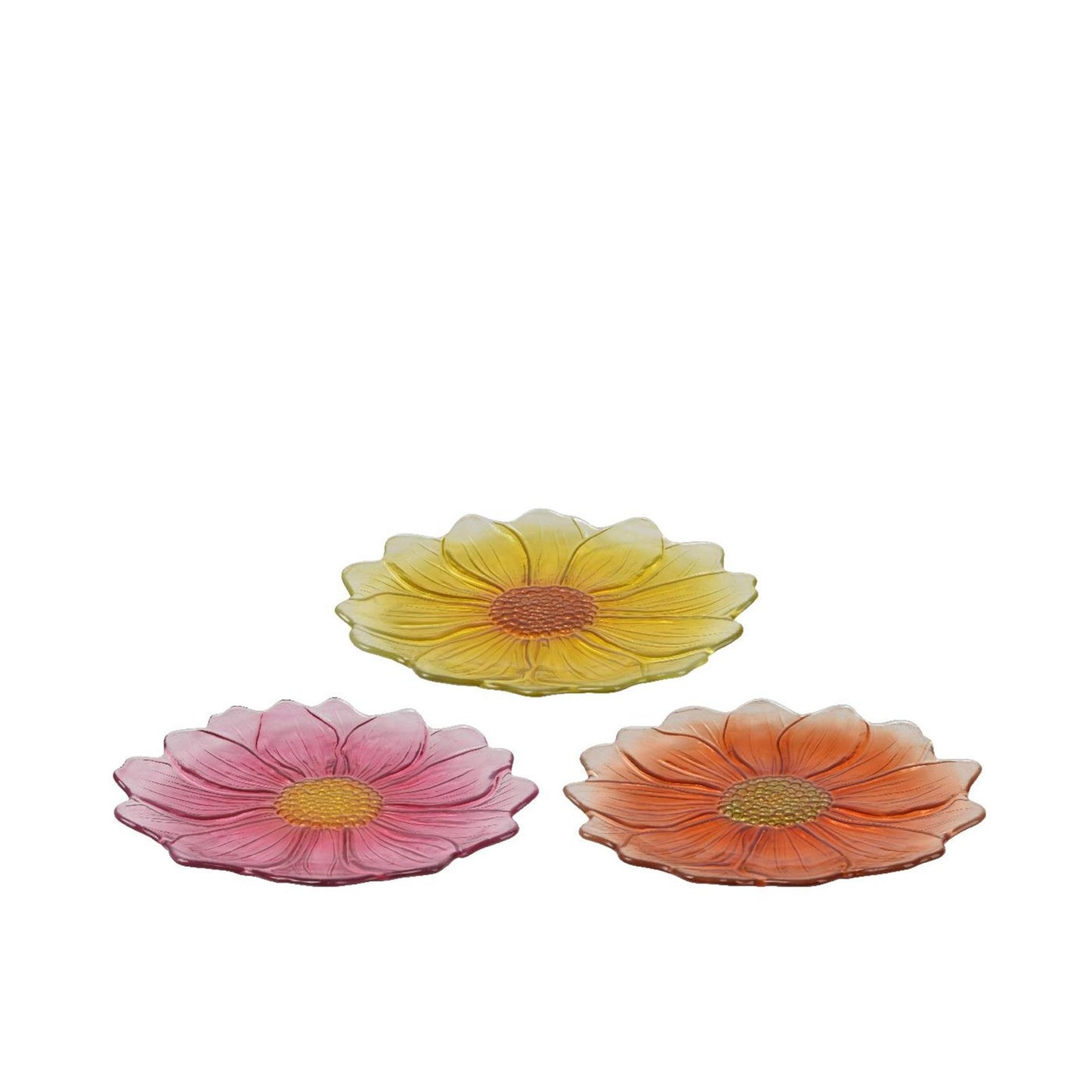 Decoris Frühstücksteller Blumenglas ø23xh2,5cm