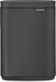 Brabantia Bo Abfallbehälter – 4 Liter – Badezimmer – Mineral Infinite Grey