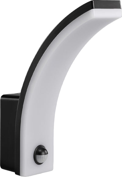 Maclean - LED-Lampe - Außenlampe - Wandlampe - PIR-Bewegungssensor - 20 W - IP65 - 2000 lm - 4000 K - Schwarz